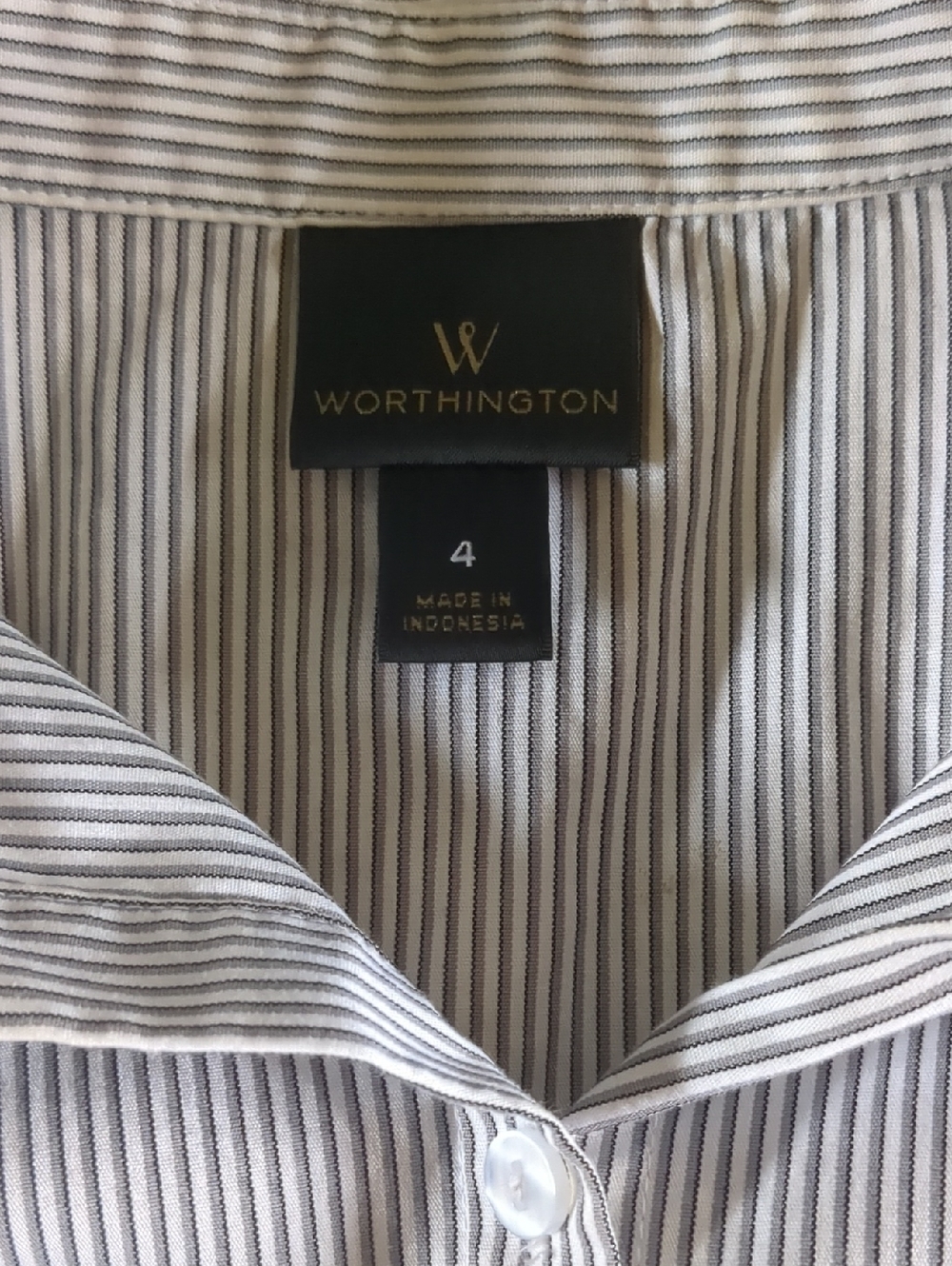 Worthington Pinstripe Button Down Shirt